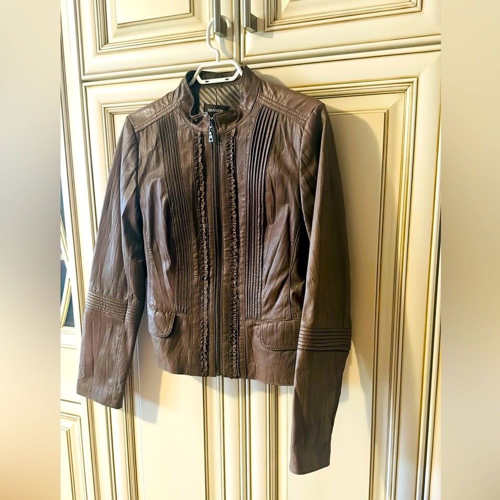 Danier leather jacket, size S.